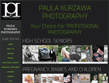 Tablet Screenshot of paulakurzawaphotography.com